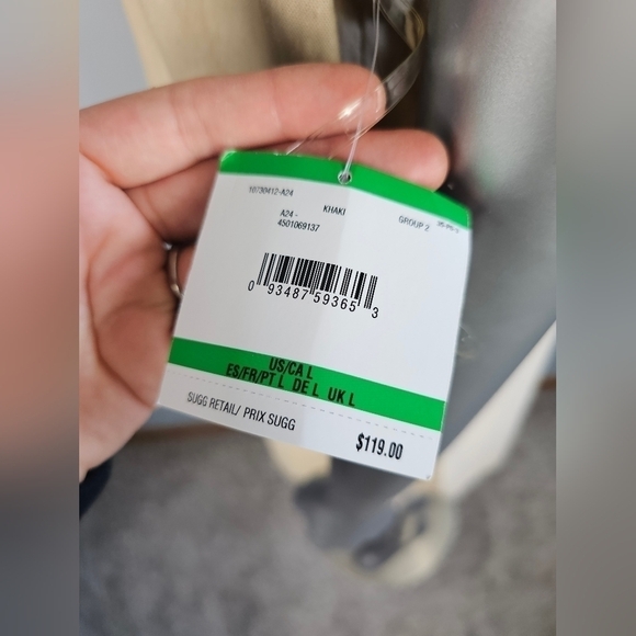 Anne Klein NWT Women's Size L Khaki Beige Linen Blend Sleeveless Midi Dress - Picture 12 of 14